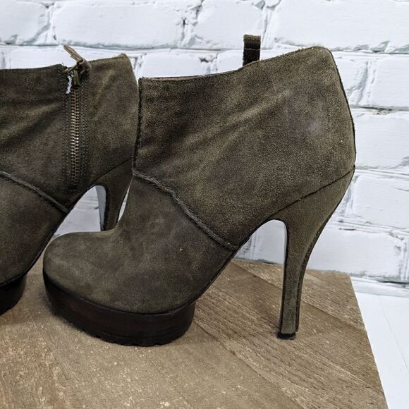 Modern Vintage Leather platform booties, Jameson moss size 38 - Picture 2 of 8